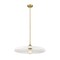 Z-Lite Paloma Pendant, 1-Light, 24 In.W x 6.75 In.H, Olde Brass/Gloss Opal 820P24-OBR - alternate 5